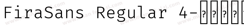 FiraSans Regular 4字体转换